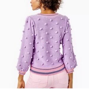 Lilly Pulitzer Lilac Pom-Pom Sweater